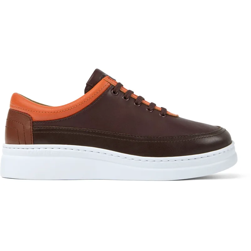 CAMPER Twins - Sneakers Για Γυναικεία - Μπορντό,Καφέ,Πορτοκαλί, Μέγεθος 41, Smooth leather