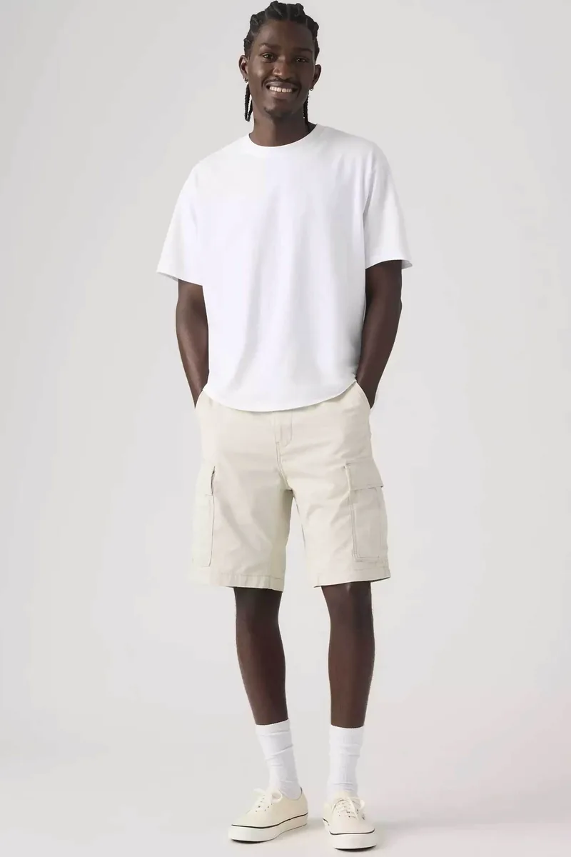 Levi's® ανδρική βερμούδα cargo Regular Straight Fit "Carrier" - 001KG0054 Εκρού