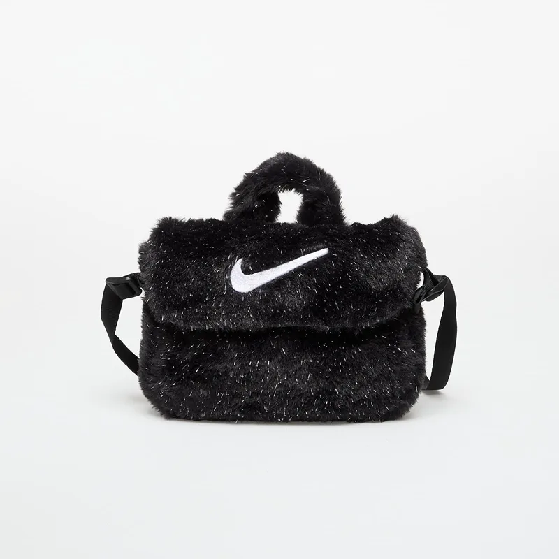 Τσάντα Nike Big Kids' Faux Fur Crossbody Bag (1L) Black/ Cool Grey/ White Universal