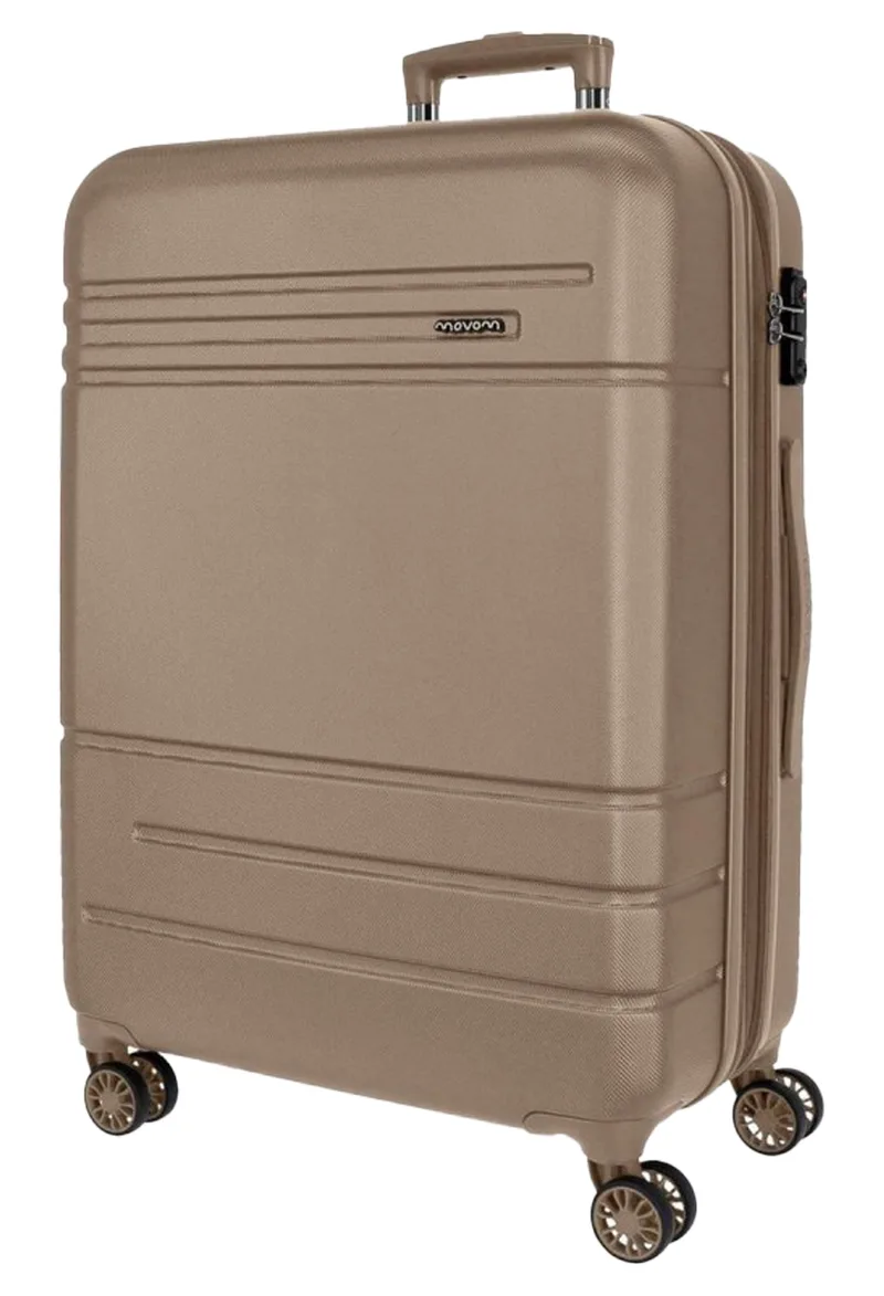 Σκληρή Βαλίτσα Movom Galaxy Με 4 Ρόδες 68 x 48 x 27 5989273-CHAMPAGNE
