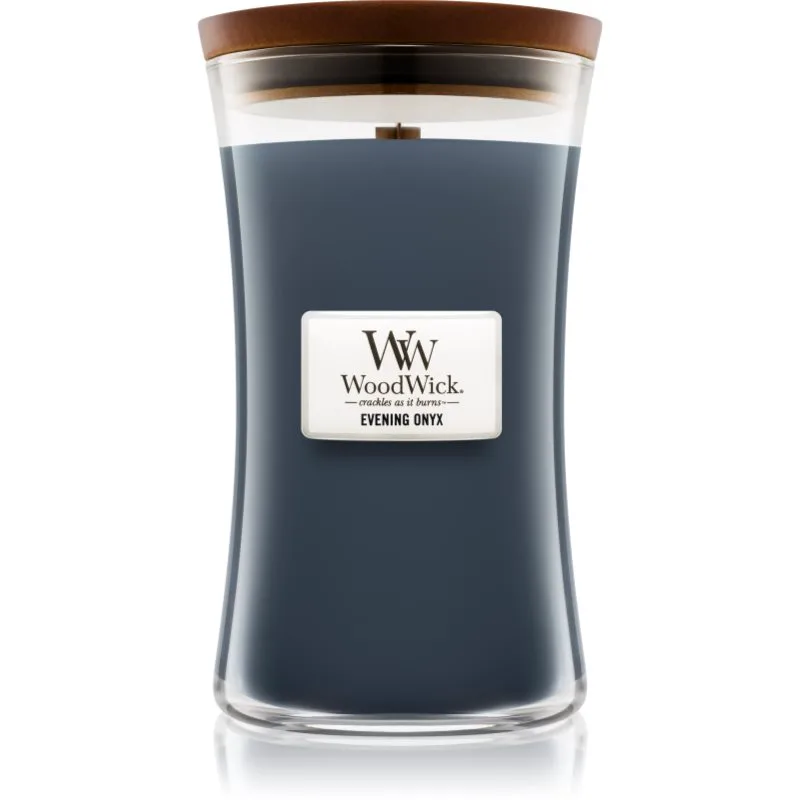 Woodwick Evening Onyx αρωματικό κερί με ξύλινο φιτίλι 609.5 γρ