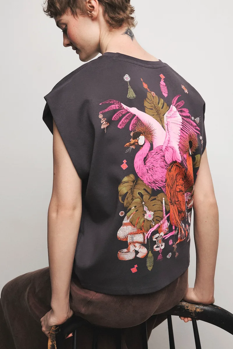Medicine oversize t-shirt γυναικείο βαμβάκι με ελαστάν