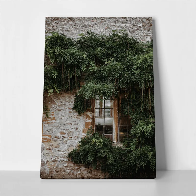 Πίνακας σε Καμβά RUSTIC FARMHOUSE WINDOW 3