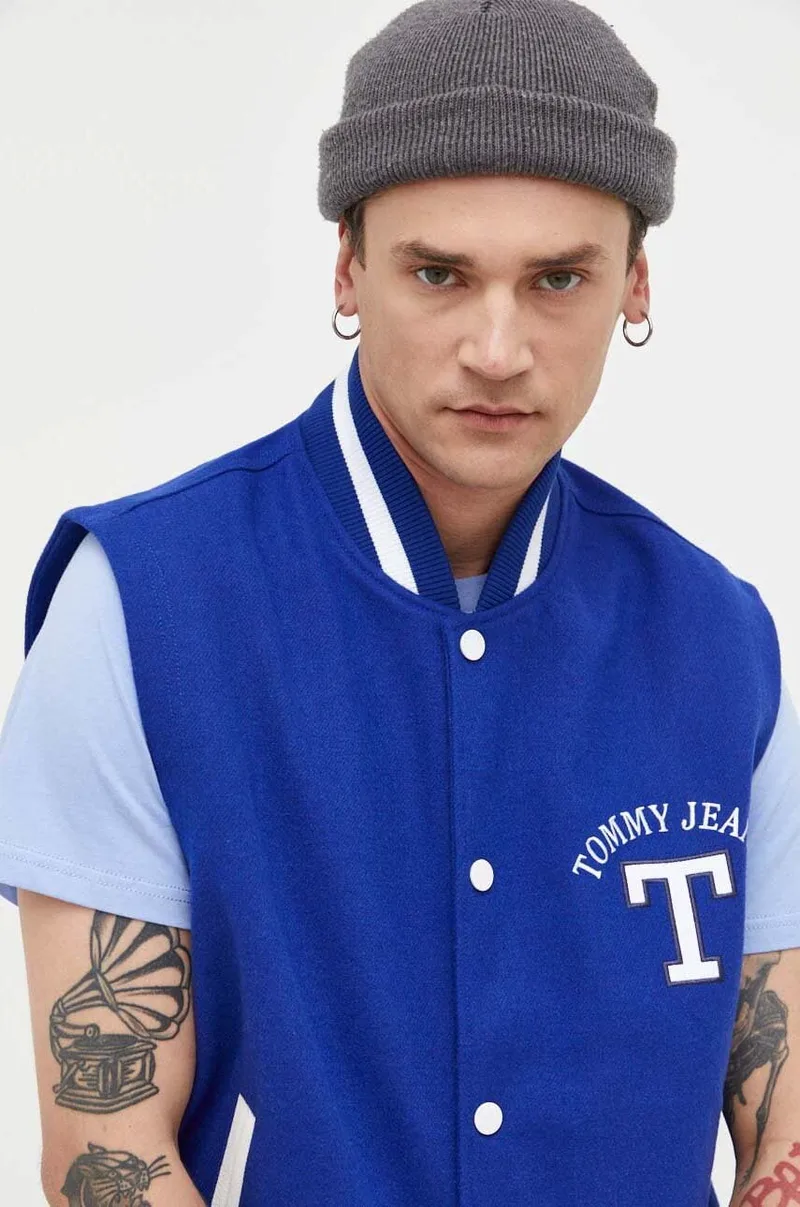Αμάνικο από μείγμα μαλλιού Tommy Jeans
