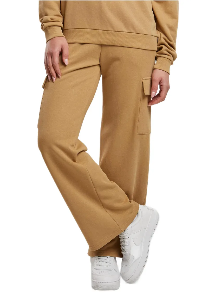 Ladies Baggy Light Terry Sweat Pants Urban Classics TB6857-03738 Unionbeige