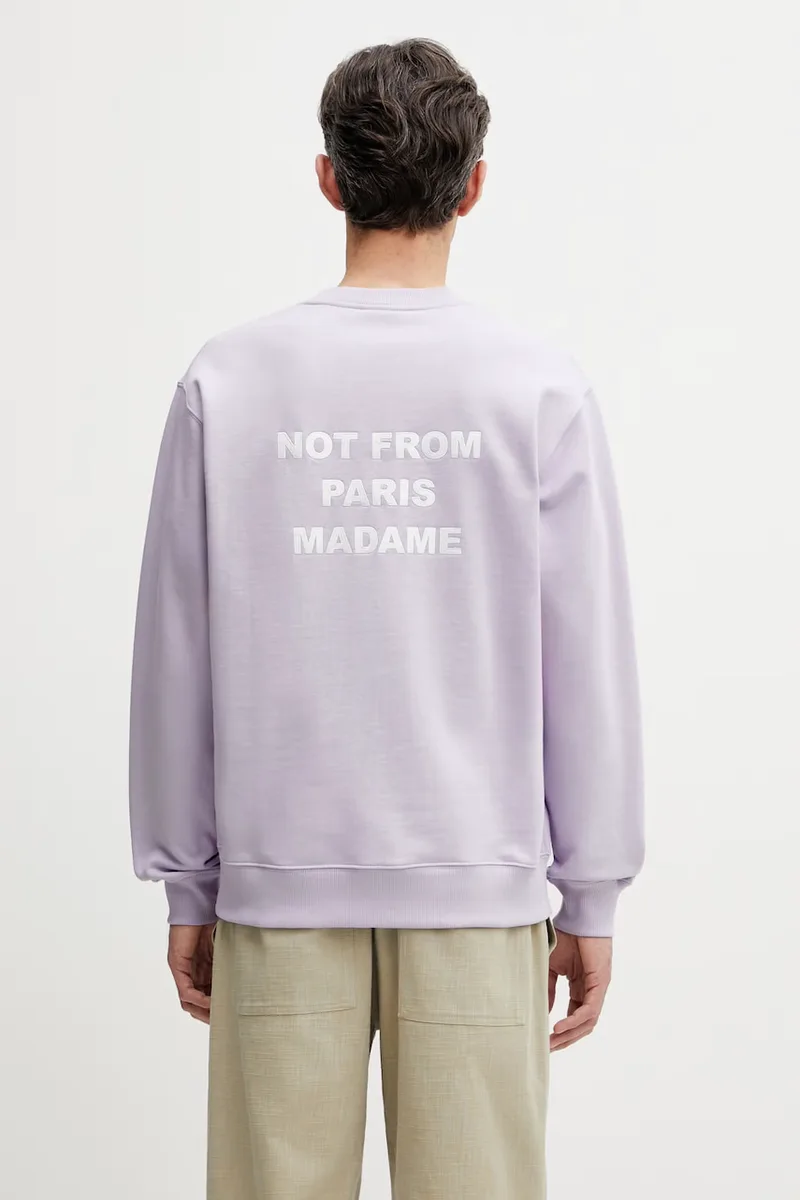 Drôle de Monsieur μπλούζα ανδρική βαμβακερή Le Sweatshirt Slogan