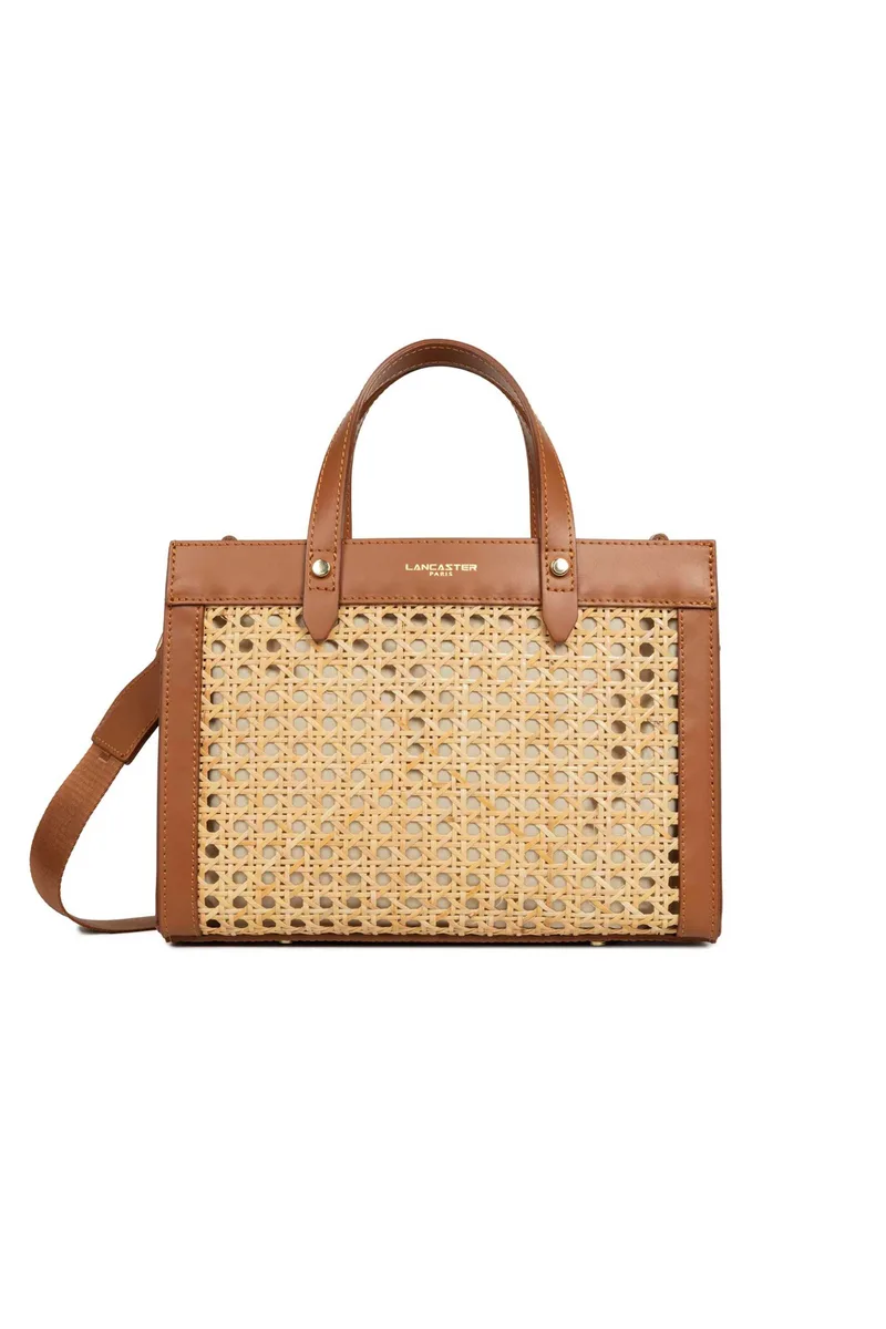 Lancaster γυναικεία τσάντα χειρός tote "Cannage Rotin Small" - 480-114 Καμηλό