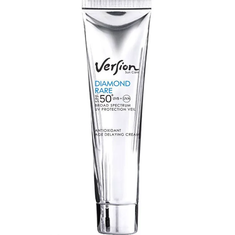 Version Suncare Diamond Rare Spf50+ Age Delaying Day Cream Αντηλιακή Κρέμα Προσώπου Πολύ Υψηλής Προστασίας με Πούδρα από Αληθινά Διαμάντια 60ml
