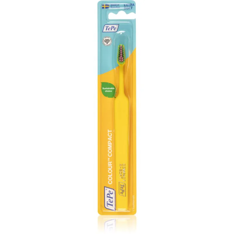 TePe Colour Compact X-Soft οδοντόβουρτσα Yellow 1 τμχ