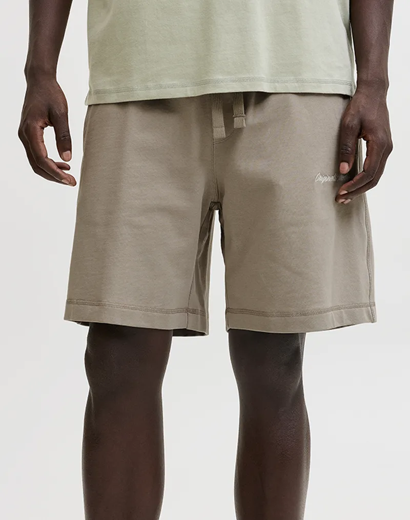JACK&JONES JPSTKARL NORREBRO SWEAT SHORTS REG SN 12292565-Vintage Khaki SandyBrown