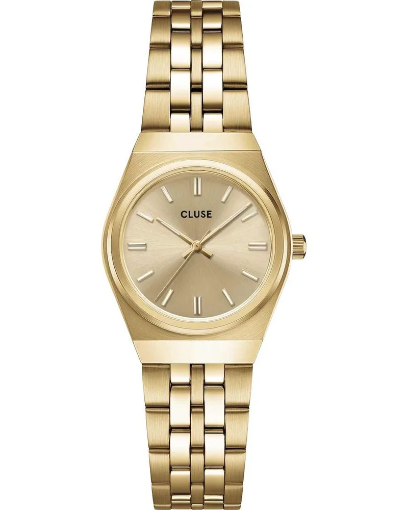 CLUSE Retro 70's Mini - CW16302, Χρυσό case with Stainless Steel Bracelet