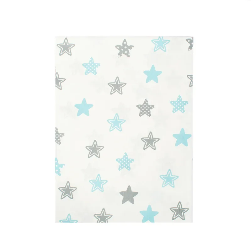 Σεντόνι Λίκνου 80X110 Dimcol Star 104 Sky Χωρίς Λάστιχο (80x110)