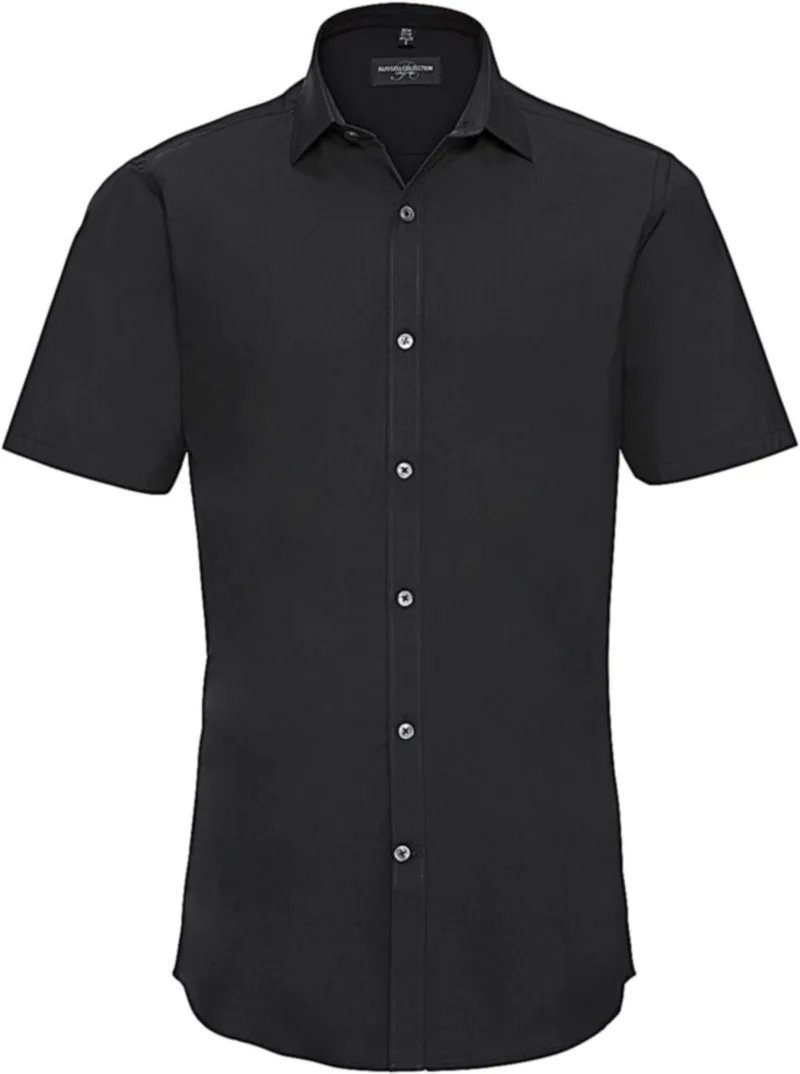 Κοντομάνικο πουκάμισο Stretch Russell R-961M-0 Black