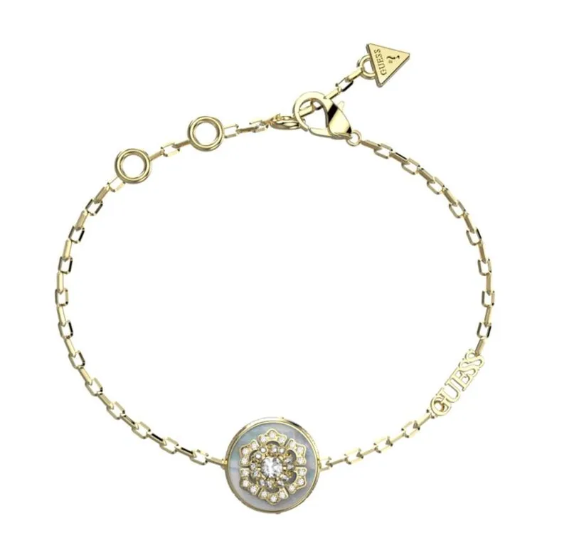 GUESS STEEL Βραχιόλι από Ανοξείδωτο ατσάλι Χρυσό JUBB04549JWYGL