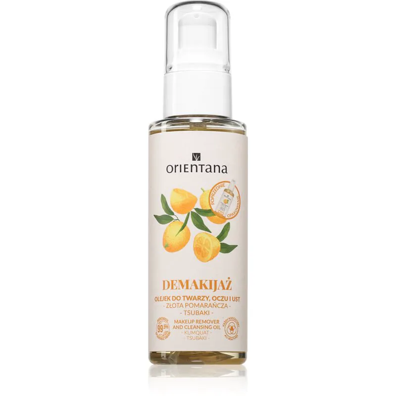Orientana Golden Πορτοκαλί Face & Eyes απαλό καθαριστικό λάδι 150 ml