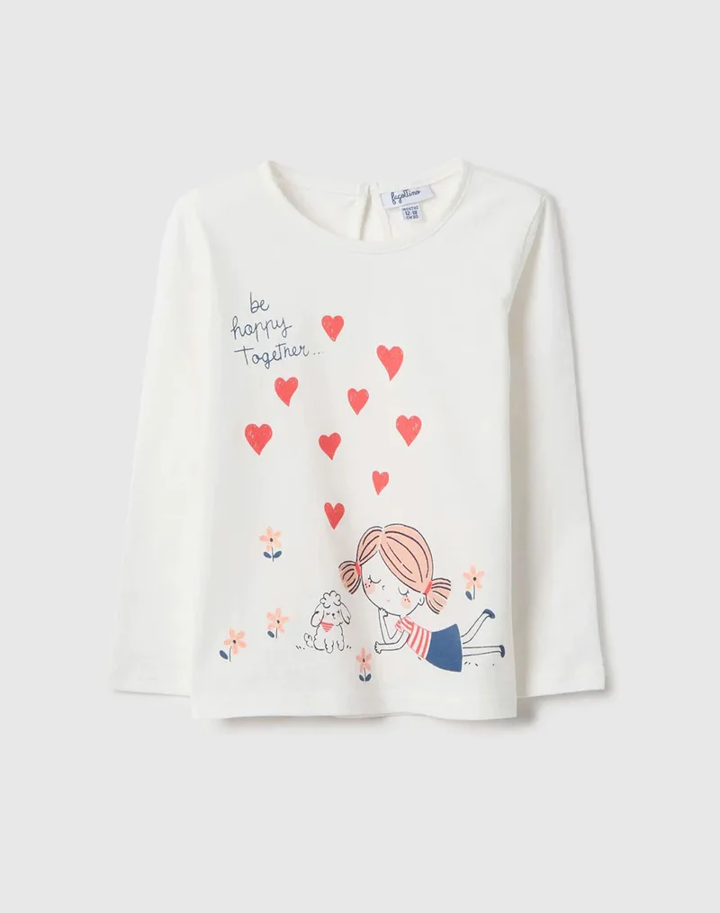OVS 4/5 C.PRINT+GLITTER BIO 2553068-LUCENT WHITE OffWhite