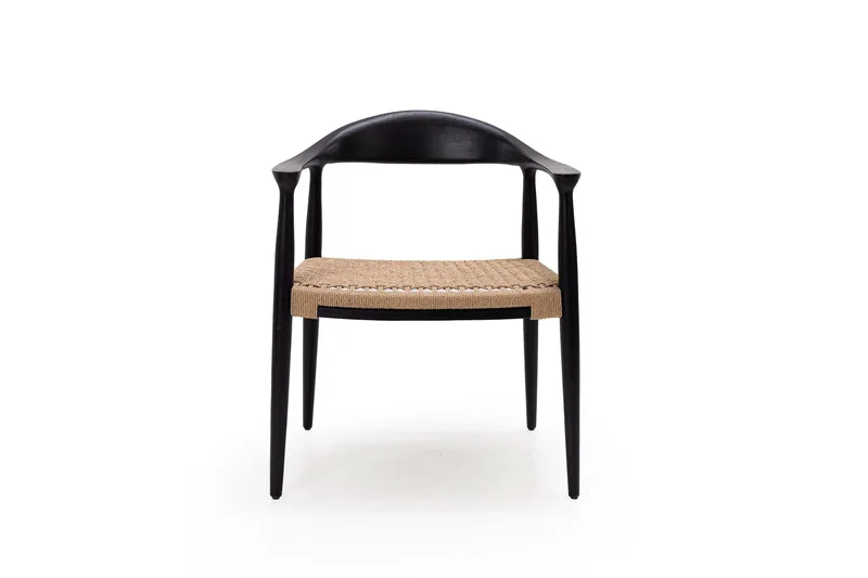 Καρέκλα Τραπεζαρίας με μπράτσα Kels Black (63x53x76) Soulworks 0940006
