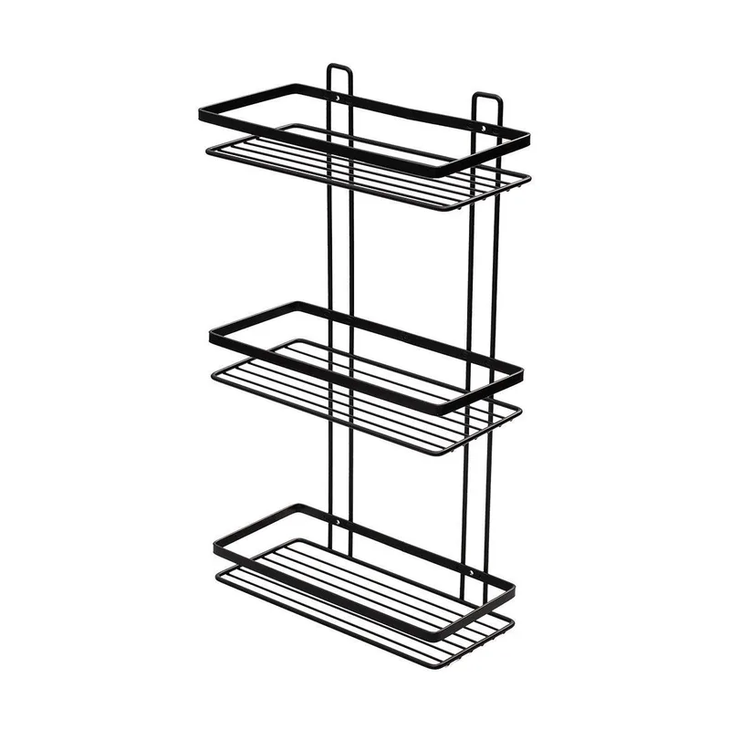 Estia Εταζέρα Elegant Μεταλλική Ίσια 3 Θέσεων 46X25X12.5Cm Μαύρη