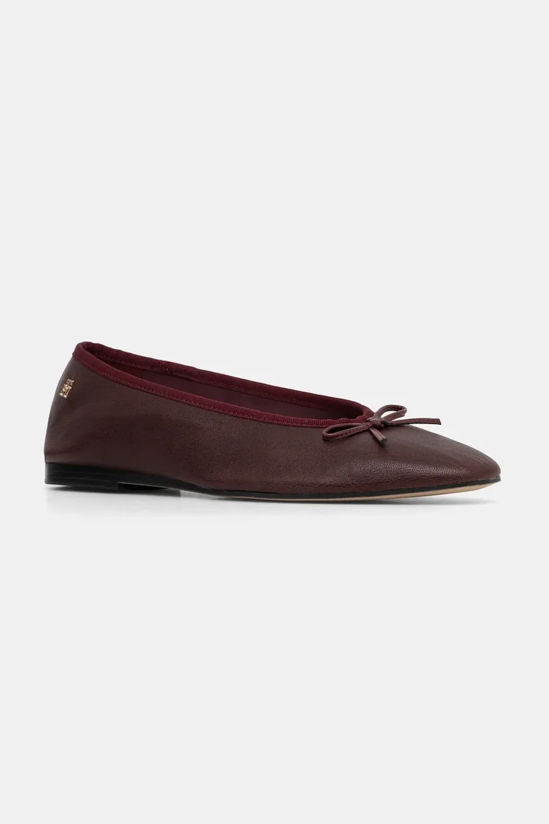 Δερμάτινες μπαλαρίνες Tommy Hilfiger BALLERINA SOFT LEATHER