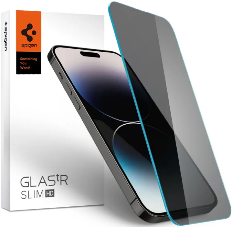 Spigen Tempered Glass GLAS.tR Slim HD Privacy - Αντιχαρακτικό Γυαλί Προστασίας Απορρήτου Οθόνης Apple iPhone 14 Pro Max (AGL05211)