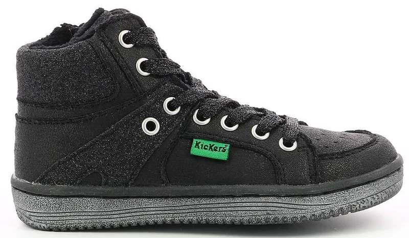 ΜΠΟΤΑΚΙ KICKERS LOWELL 739352 ΜΑΥΡΟ ΜΕΤΑΛΛΙΖΕ (EU:33)