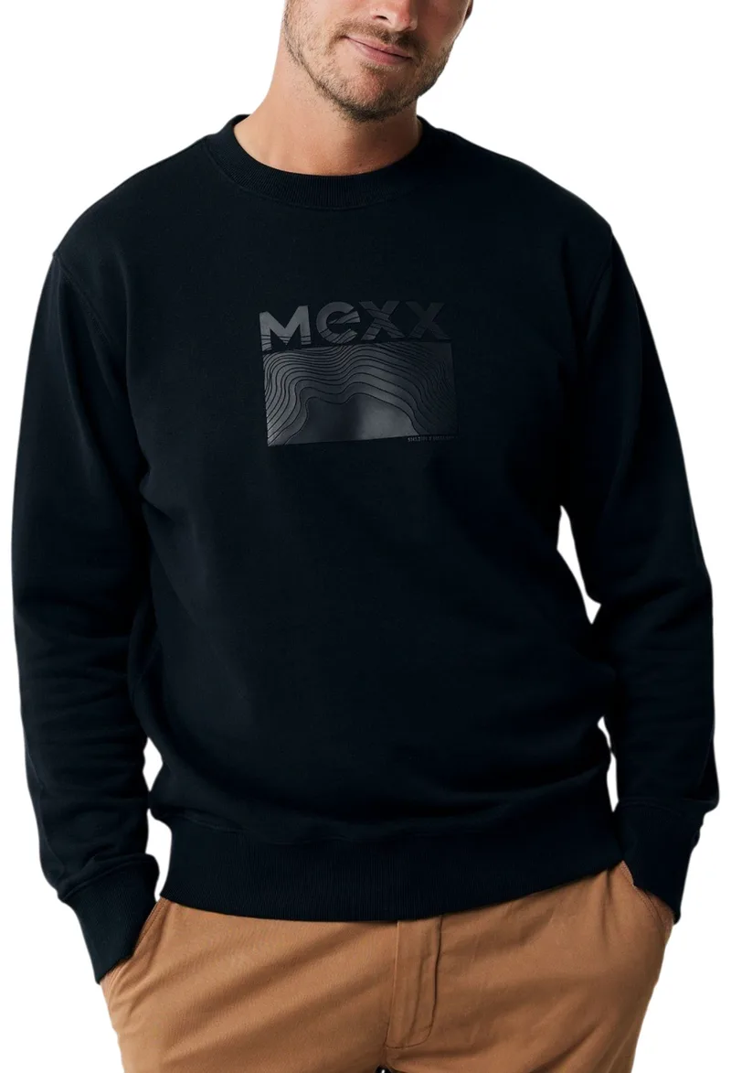 Μπλούζα Μακρυμάνικη Mexx With Rubber Print MF007505643M-BLACK Ανδρικό