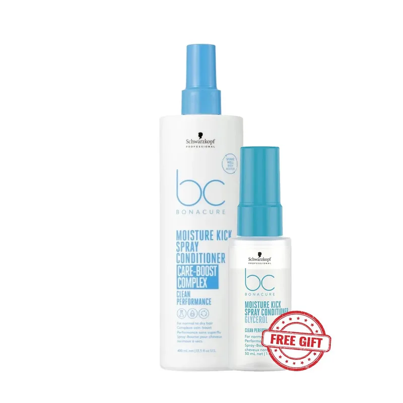 Schwarzkopf Professional BC Bonacure Moisture Kick Spray Conditioner Care-Boost Complex (200ml) & Δώρο Travel Size (50ml)
