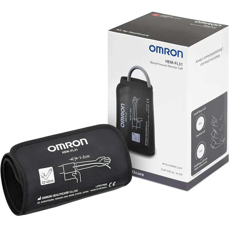 Omron Intelli Wrap Cuff 22-42cm Ανταλλακτικό Περιβραχιόνιο για Πιεσόμετρα Μπράτσου Omron Intelli HEM-FL31, 1 Τεμάχιο