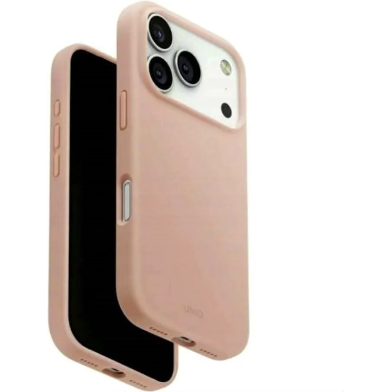 Θήκη iPhone 17 Pro Uniq Lino MagClick Ανθεκτική Premium Σιλικόνης με MagSafe - Blush Ροζ (UNIQ-IP6.3P(2025)-LINOMBPNK)