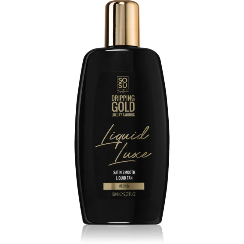 Dripping Χρυσό Luxury Tanning Liquid Luxe νερό αυτομαυρίσματος για το σώμα Medium 150 ml