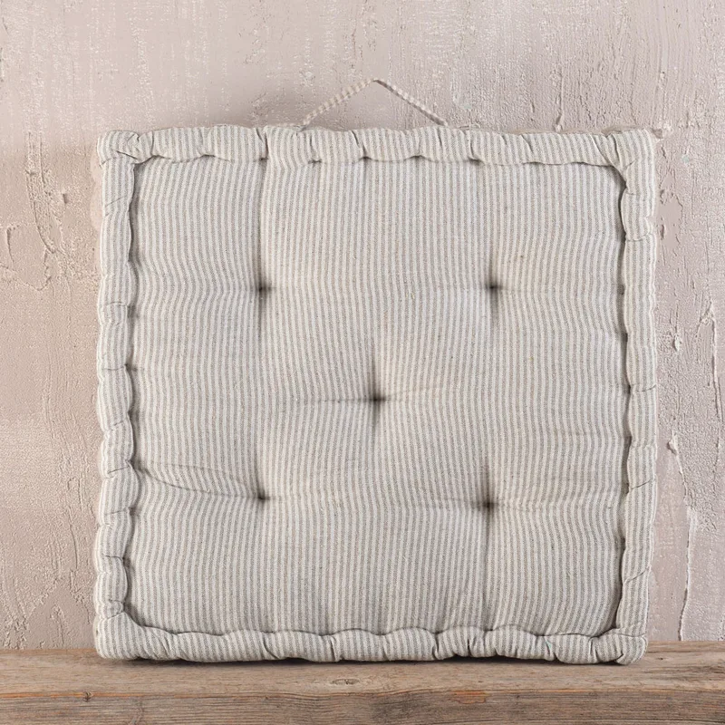Μαξιλάρα Δαπέδου (50x50x10) Rythmos Kathy Μπεζ Striped