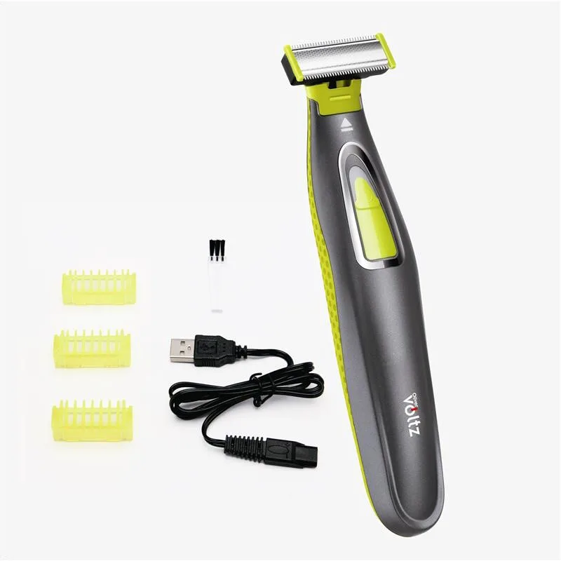 Ασύρματη ξυριστική μηχανή Oliver Voltz OV51812C, 5 W, USB, 300 mAh, Αποσπώμενη λεπίδα, Μαύρο/Κίτρινο