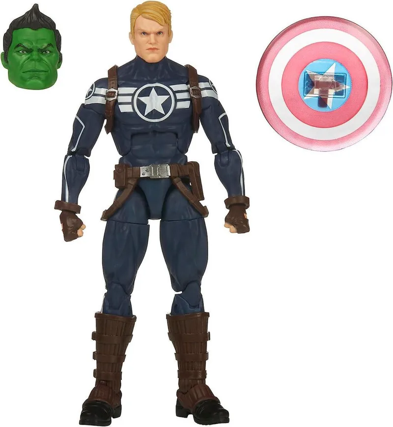MARVEL HASBRO LEGENDS SERIES BUILD A FIGURE TOTALLY AWESOME HULK COMMANDER ROGERS FIG (F3685)