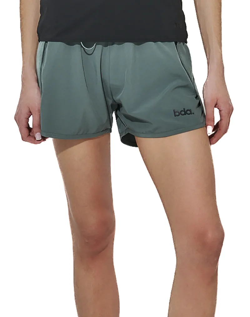 BODY ACTION WOMEN''S 2- in-1 SPORTS SHORTS 031618-01-Balsam Green Green