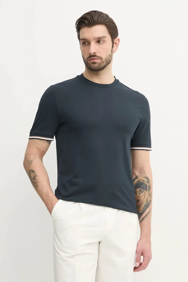 BOSS t-shirt basic ανδρικό βαμβακερό Thompson 04