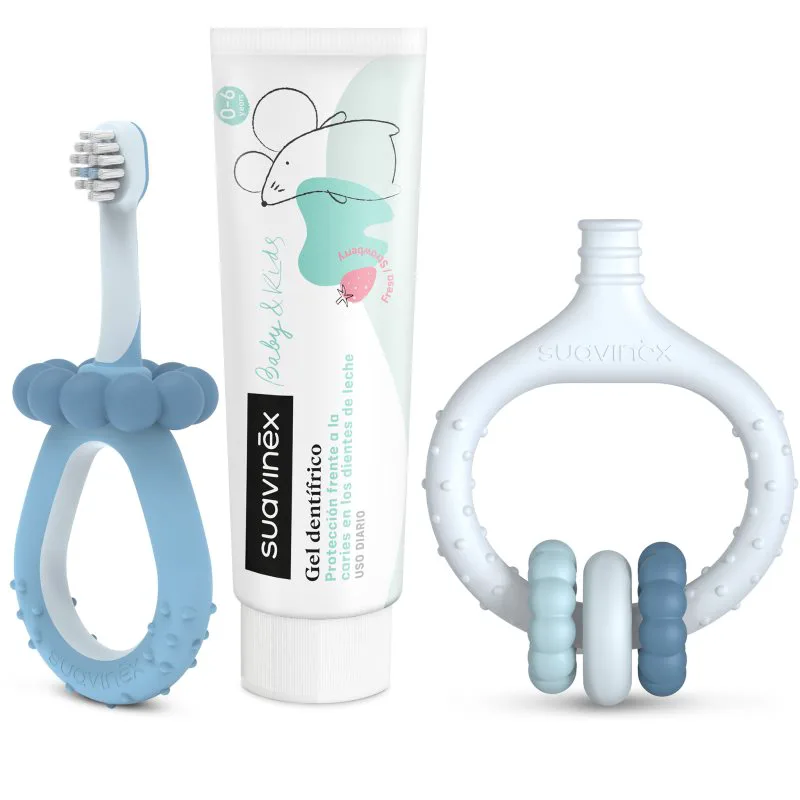 Suavinex Baby & Kids My First Dental Care Set σετ δώρου για μωρά και παιδιά Blue