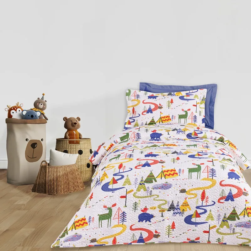 Das kids κουβερλι μονο 4927 blue, green, white 160χ240