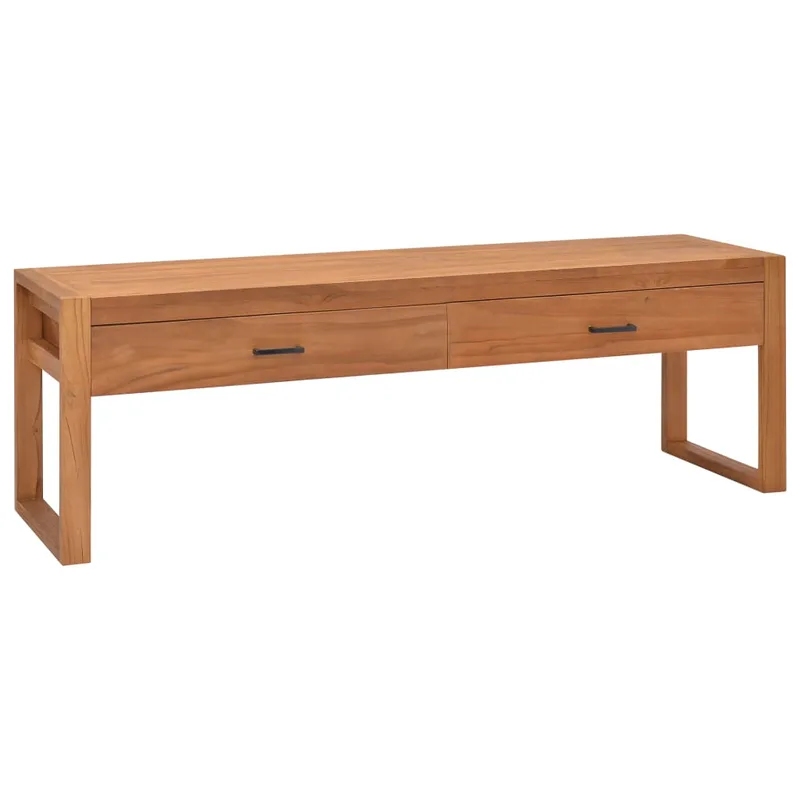 vidaXL Έπιπλο Τηλεόρασης 120 x 40 x 45 εκ. από Μασίφ Ξύλο Teak