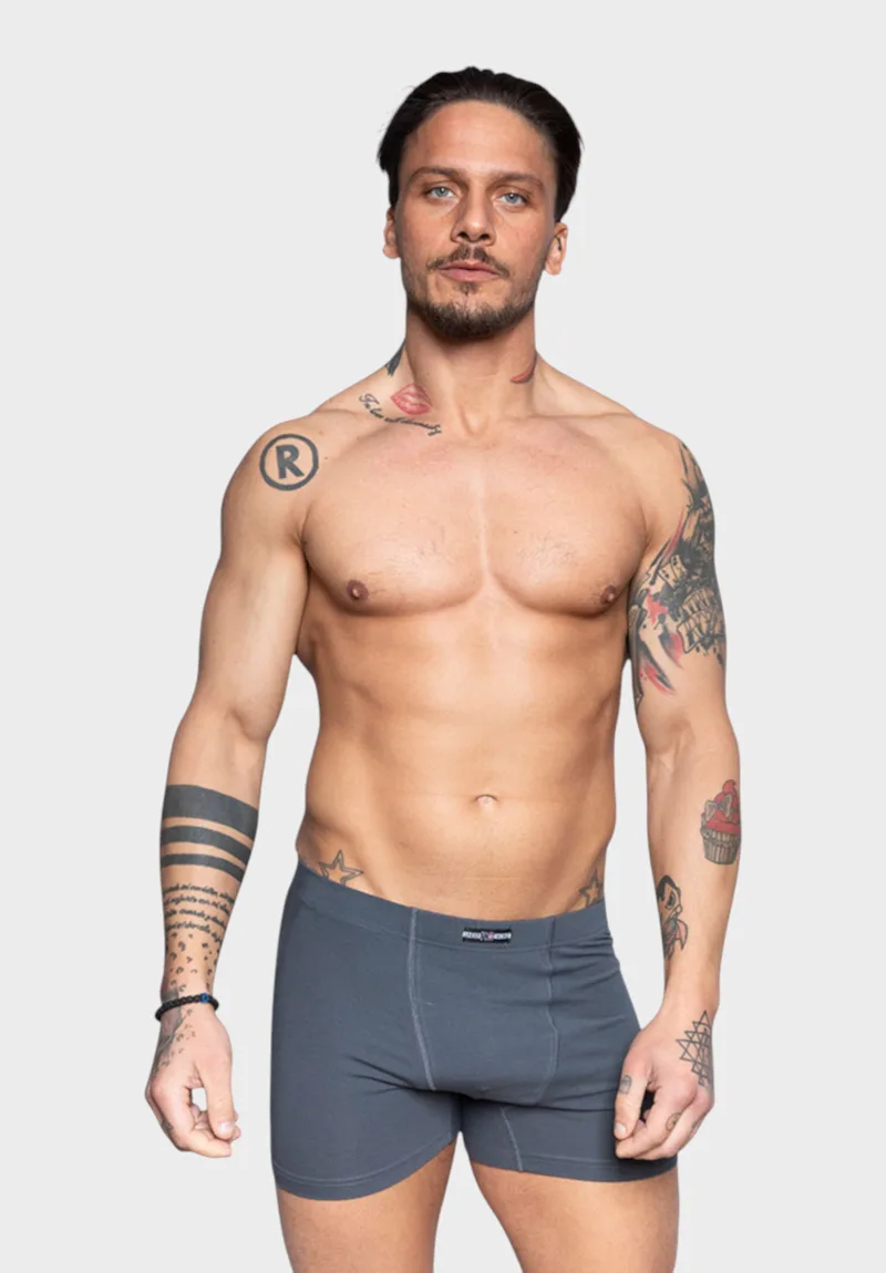 Nina Club ανδρικό boxer ανθρακί με εσωτερικό λάστιχο NC511-4-Ανθρακί