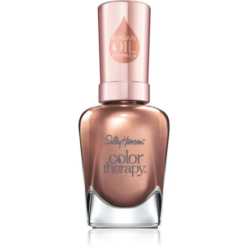 Sally Hansen Color Therapy περιποιητικό βερνίκι νυχιών απόχρωση 194 Burnished Bronze 14.7 ml
