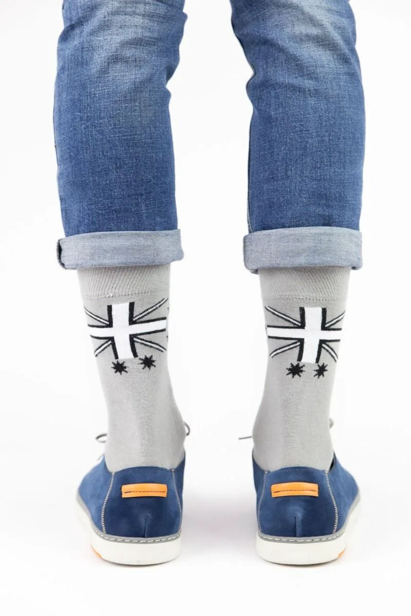 Ανδρικές casual κάλτσες LIAM Βαμβακερές Trendy 16249 Ανοιχτό Γκρί