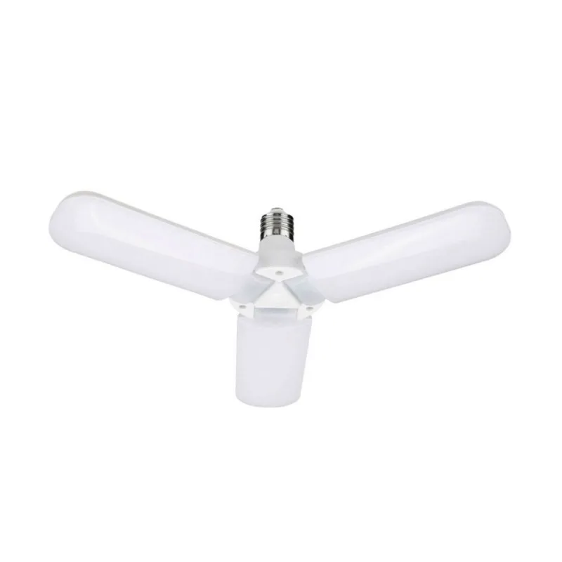 LED Λάμπα Πτυσσόμενη 45W με 3 Πτερύγια E27 Ψυχρό Λευκό 220V 3000LM RZ-0049
