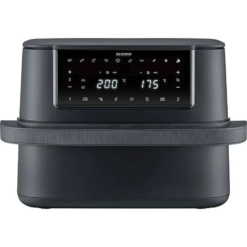 Severin Φριτέζα Αέρος Air Fryer Με Αποσπώμενο Κάδο 9lt Max Dual Zone