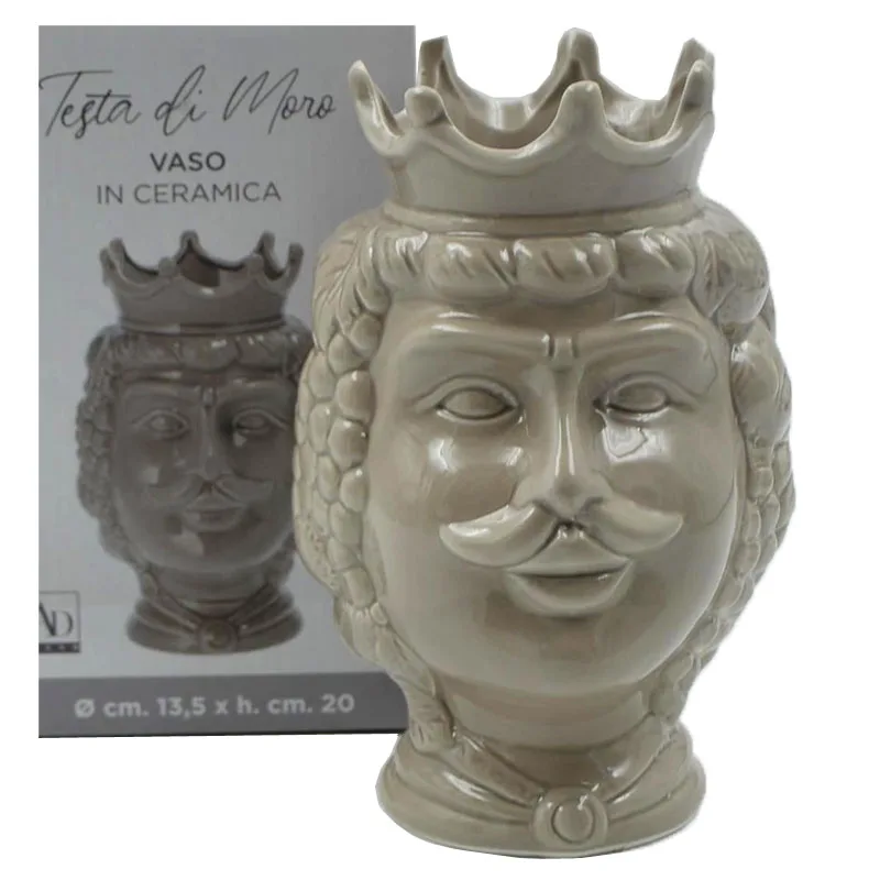 Βάζο Κεραμικό Εκρού Royal Art Φ13,3x20εκ. STA78064BR (Υλικό: Κεραμικό, Χρώμα: Εκρού ) - Royal Art Collection - STA78064BR
