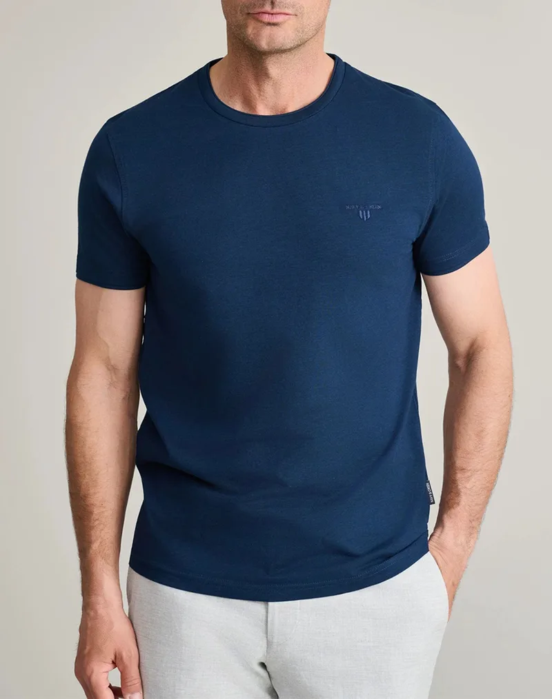 NAVY&GREEN ΜΠΛΟΥΖΑ ΛΑΙΜΟΚΟΨΗ 24TU.323/6P.2-DARK BLUE DarkBlue