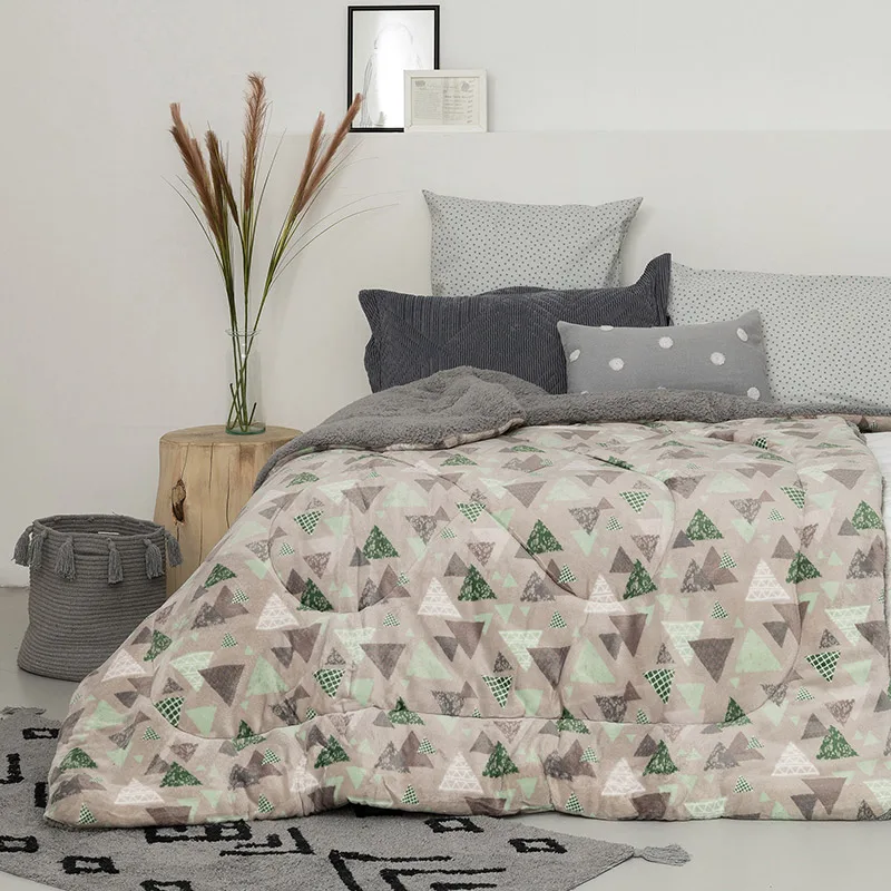 Φωσφοριζέ Κουβέρτα Fleece Υπέρδιπλη 220x240 Palamaiki Blake Grey (220x240)