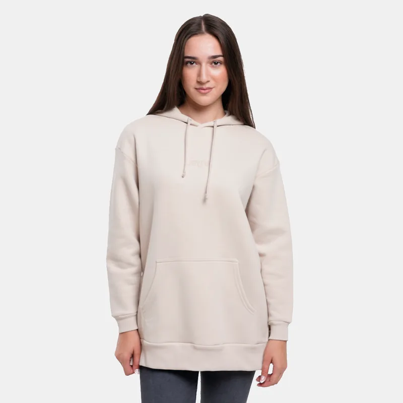 Target Loose Fleece Γυναικεία Μπλούζα με Κουκούλα (9000190197_109)