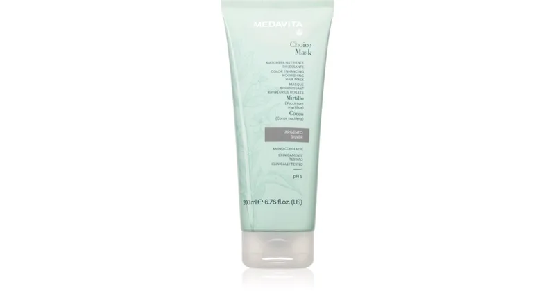Medavita Choice Silver nourishing mask for colored hair 200 ml