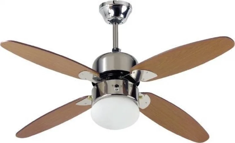 Primo MF42B-4W1L Ανεμιστήρας Οροφής 105cm με Φως Καφέ 80272
