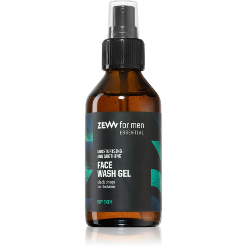 Zew For Men Essential Face Wash Gel ενυδατικό καθαριστικό τζελ για ξηρό και ευαίαισθητο δέρμα 100 ml